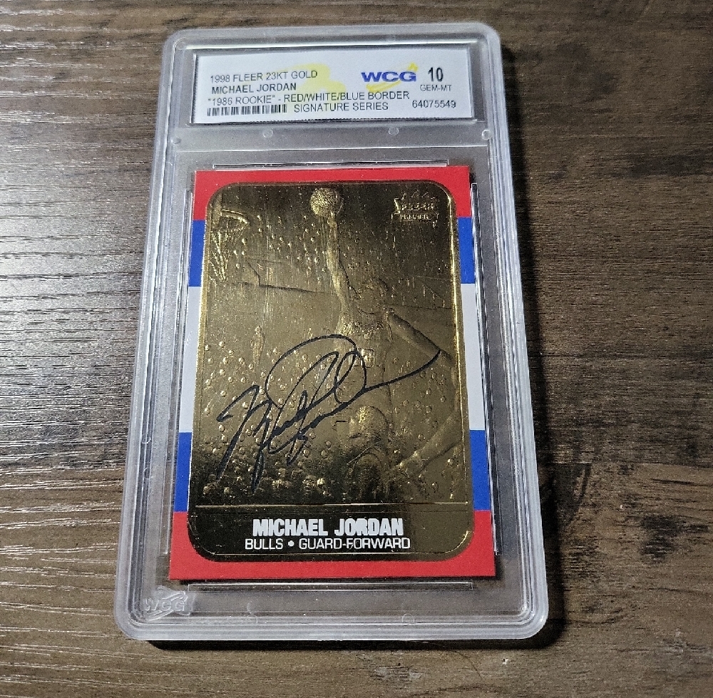 Michael Jordan 23KT Gold Card - PSA CERTIFIED